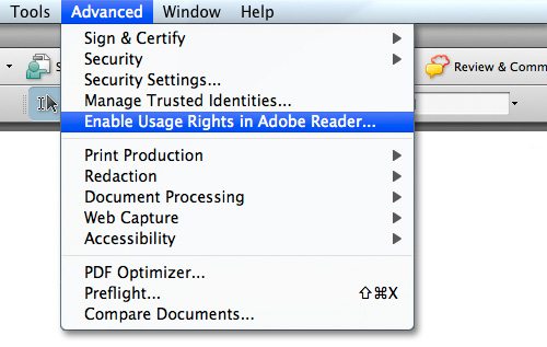 Save an Adobe PDF