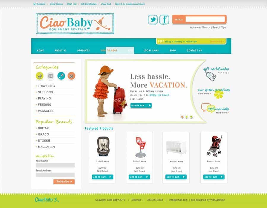Ciao Baby Equipment Rentals Portsmouth NH