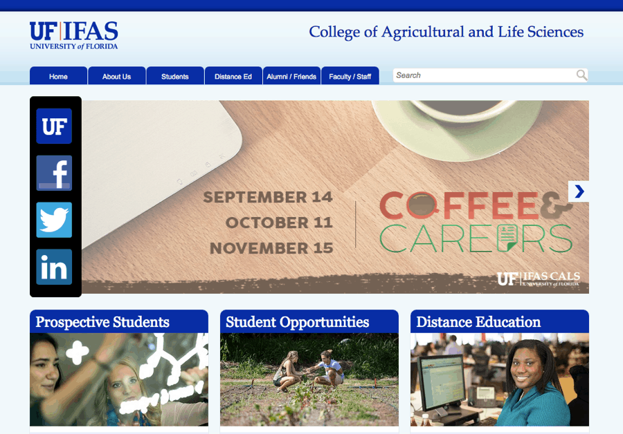 University of Florida's College of Agricultural and Life Sciences Home Page