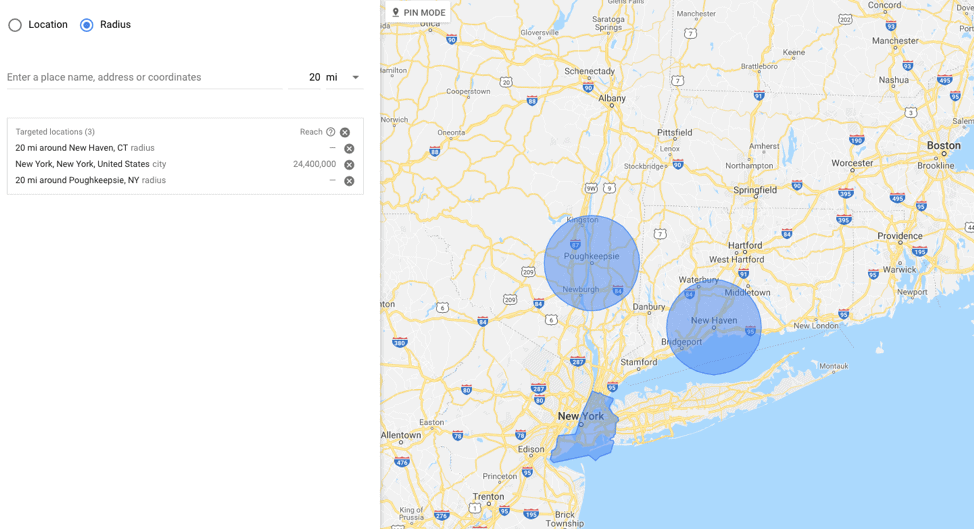 location targeting in google ads